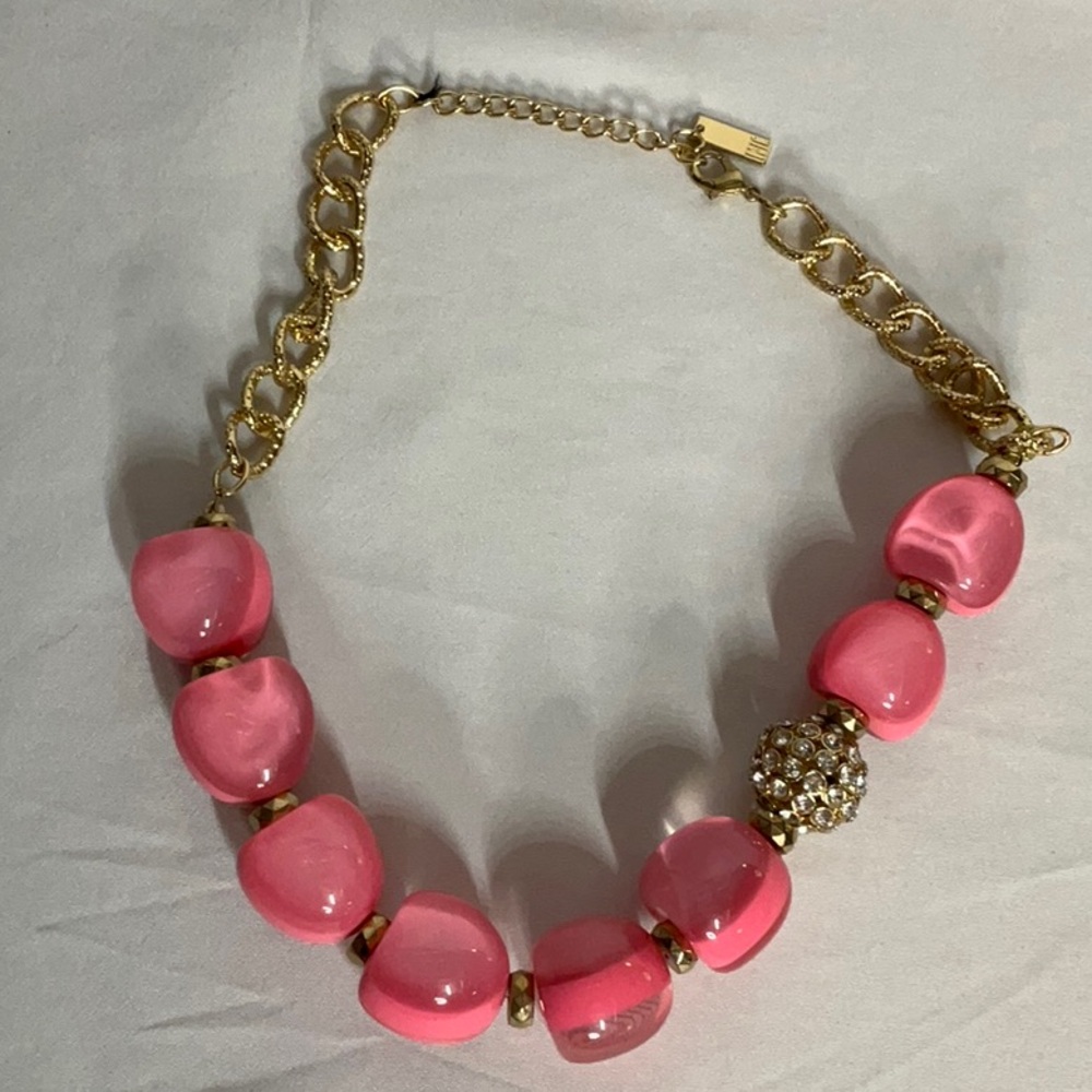 INC International Concepts Vibrant Pink and Gold Necklace